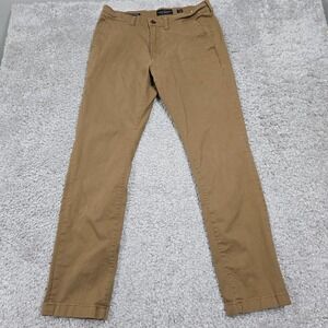 Lucky Brand 410 Mens Chino Pants Size 31x32 Brown‎ Stretch Athletic Fit Casual